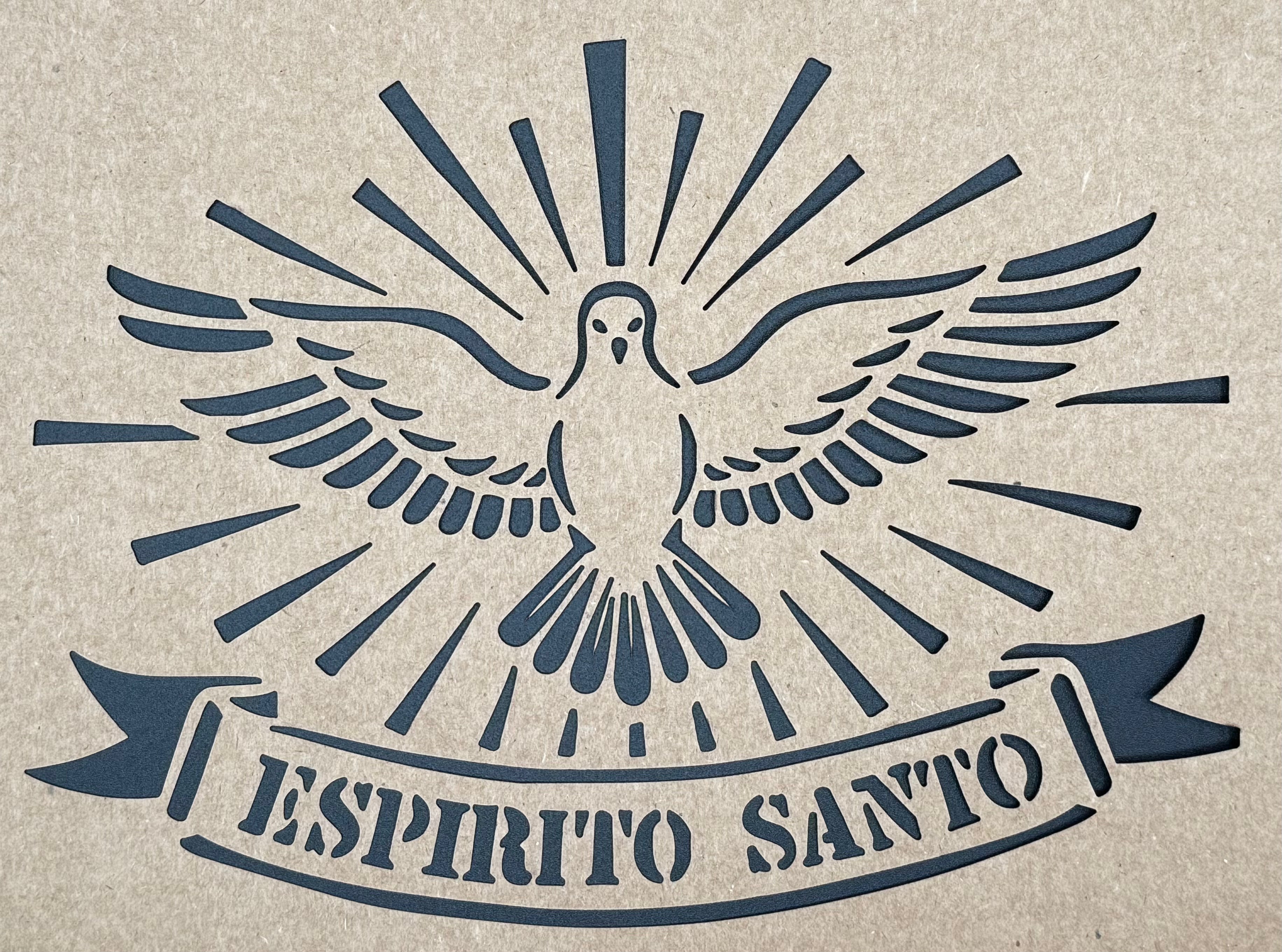 Espírito Santo (Holy Spirit) Reusable Food Stencil