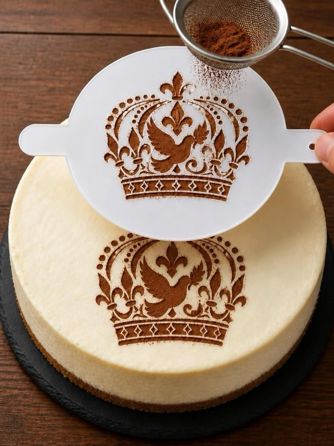 Holy Spirit Crown & Dove Acrylic Food Stencil