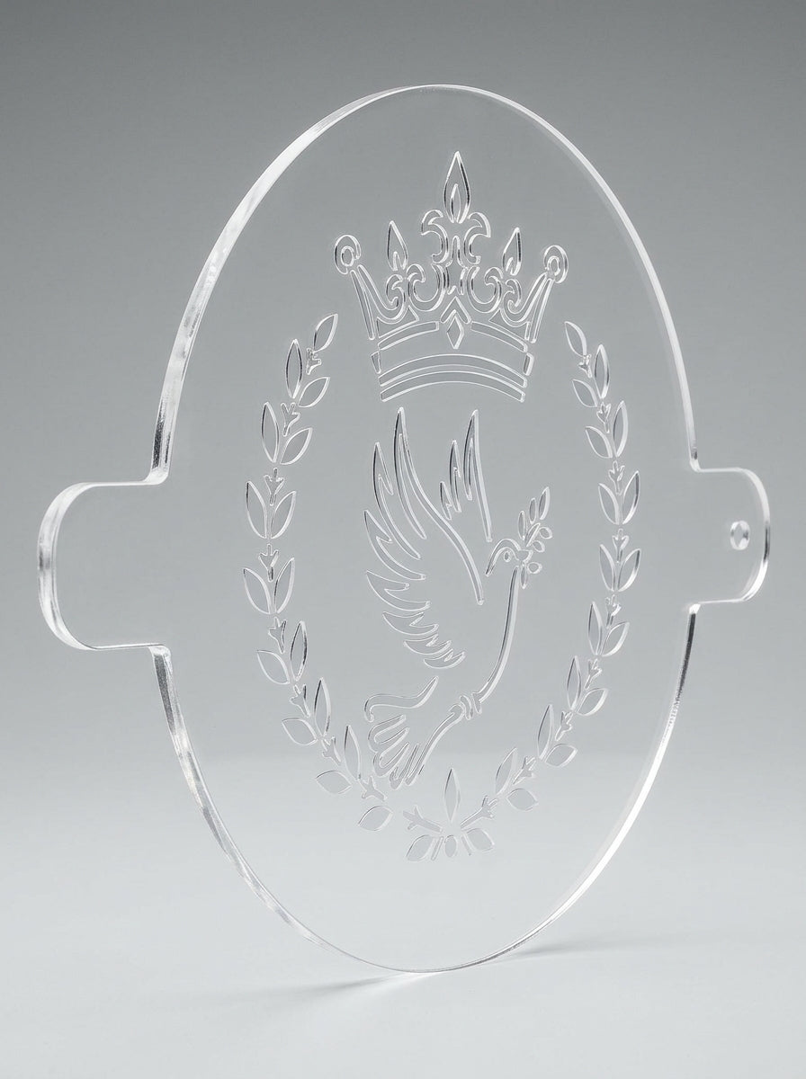 Crown, Dove &amp; Wreath Food Stencil