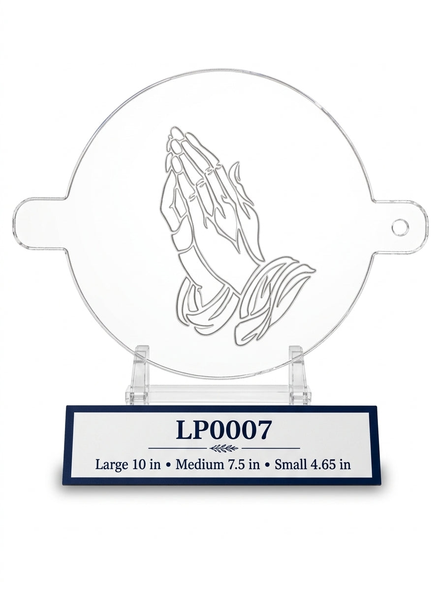 Praying Hands Food Stencil
