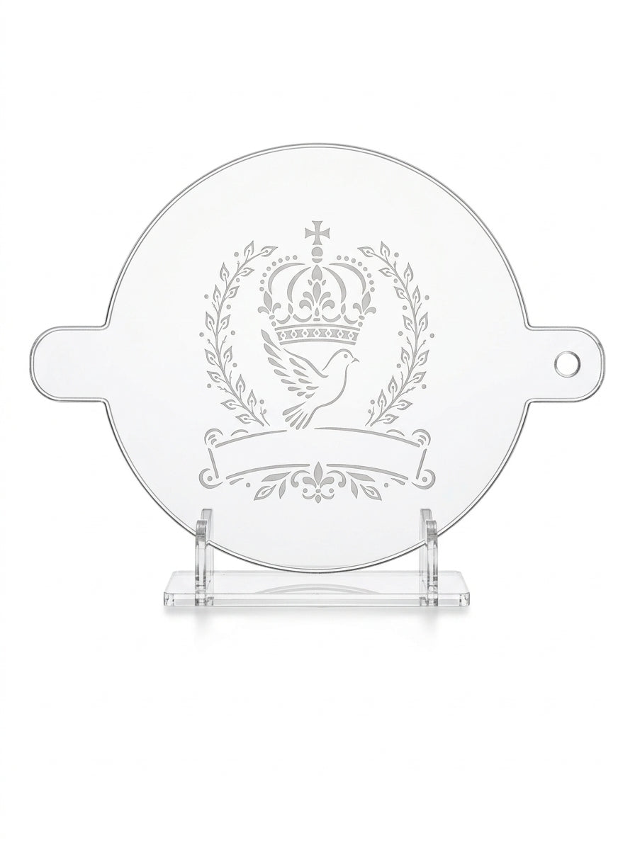 Custom Name Crown, Holy Spirit Dove Food Stencil