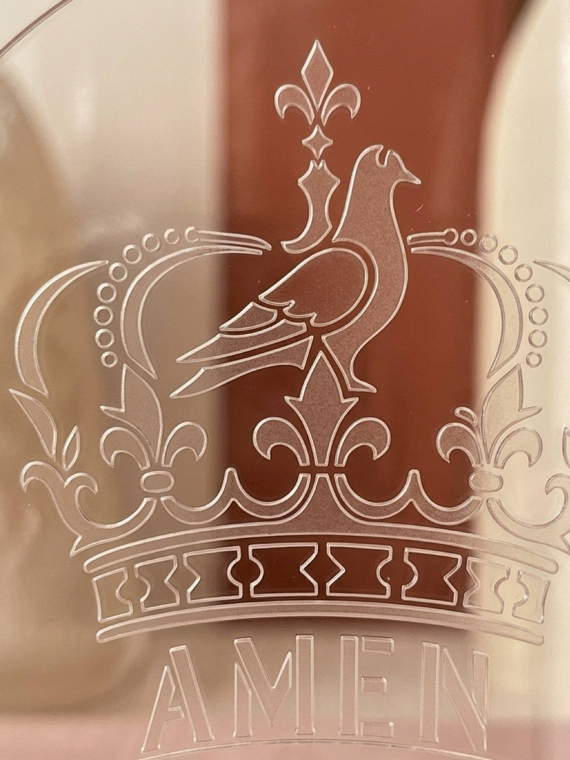 Crown of the Holy Spirit with “AMEN” Acrylic Food Stencil
