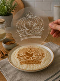 Holy Spirit Crown & Dove Acrylic Food Stencil