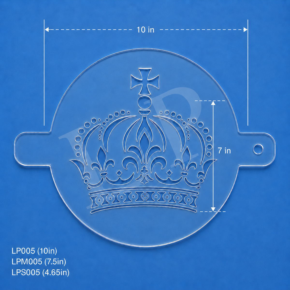 Crown of the Holy Spirit Food Stencil