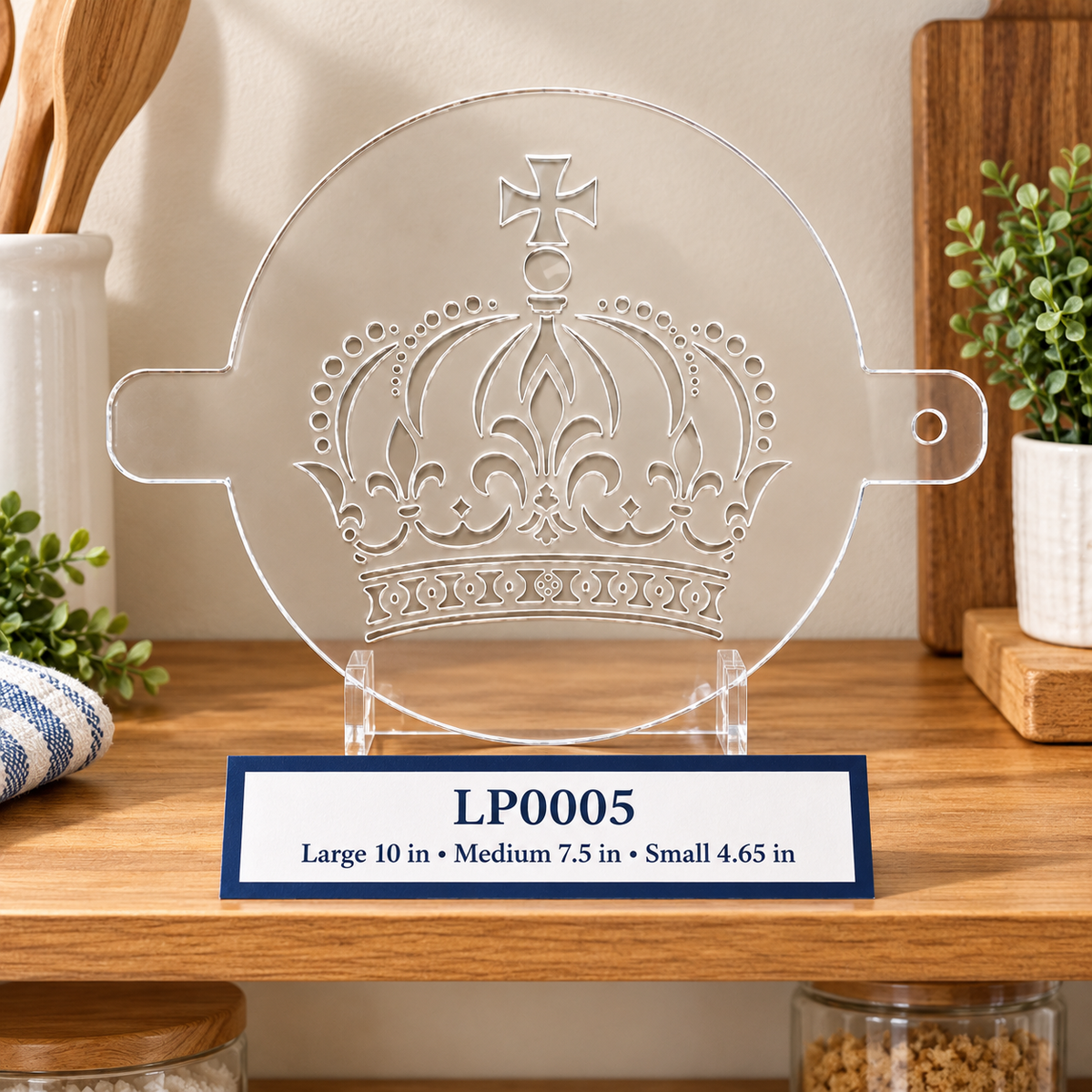 Crown of the Holy Spirit Food Stencil