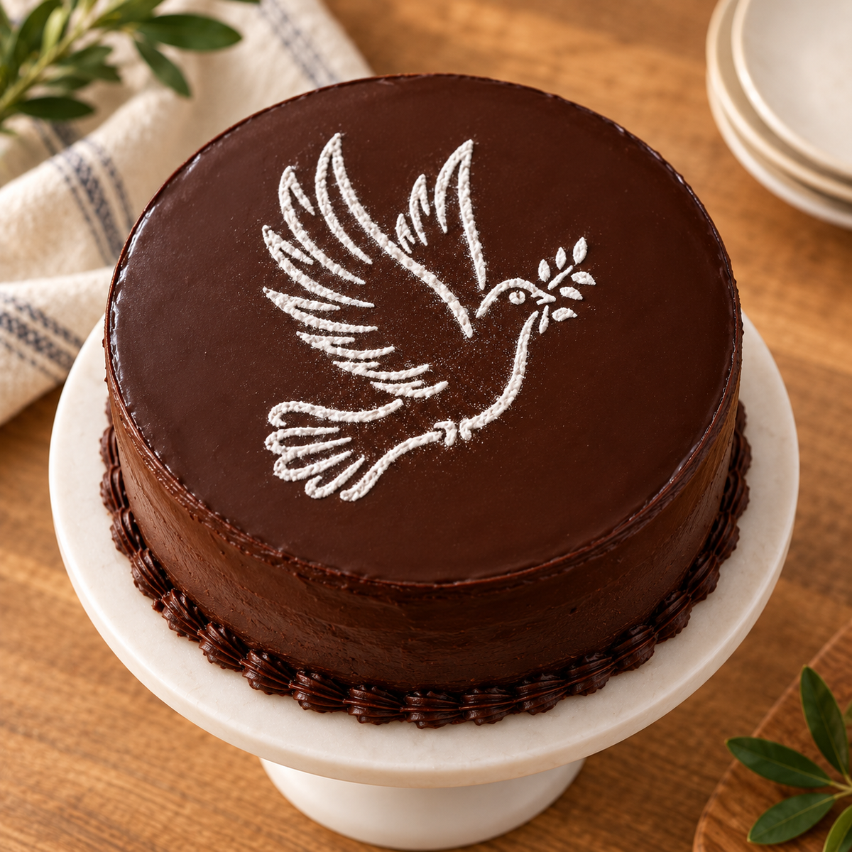 Single Dove Food Stencil – LP0008
