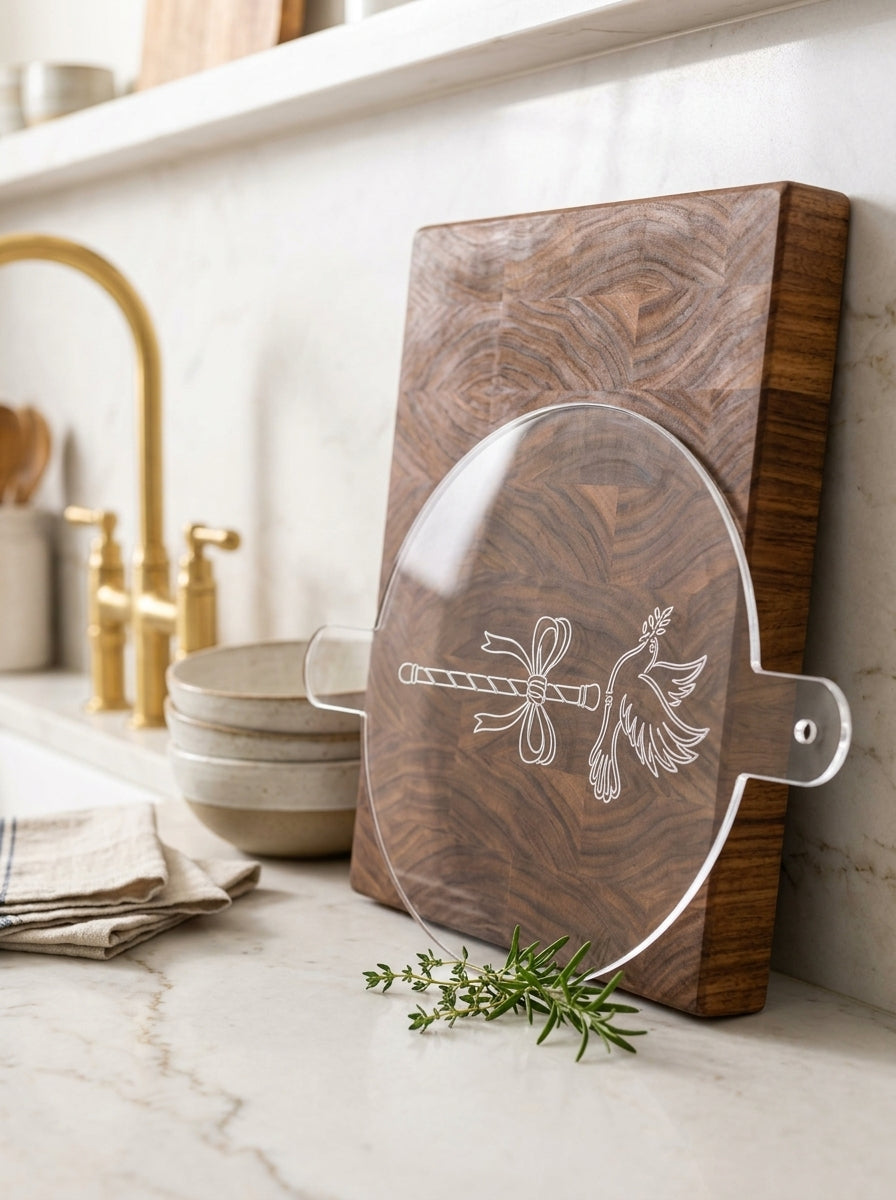 Staff with Dove Food Stencil – LP0010