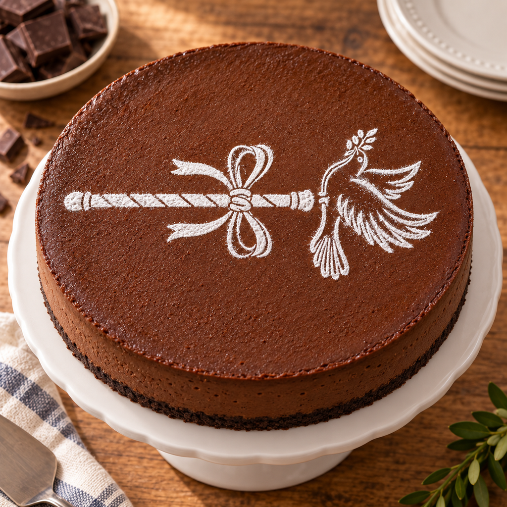 Staff with Dove Food Stencil – LP0010