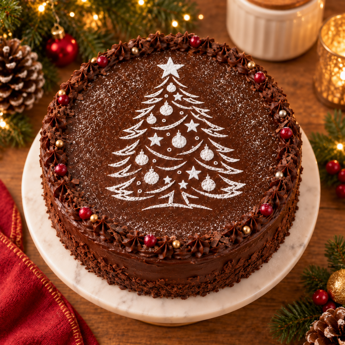 Christmas Tree Food Stencil – LP0012