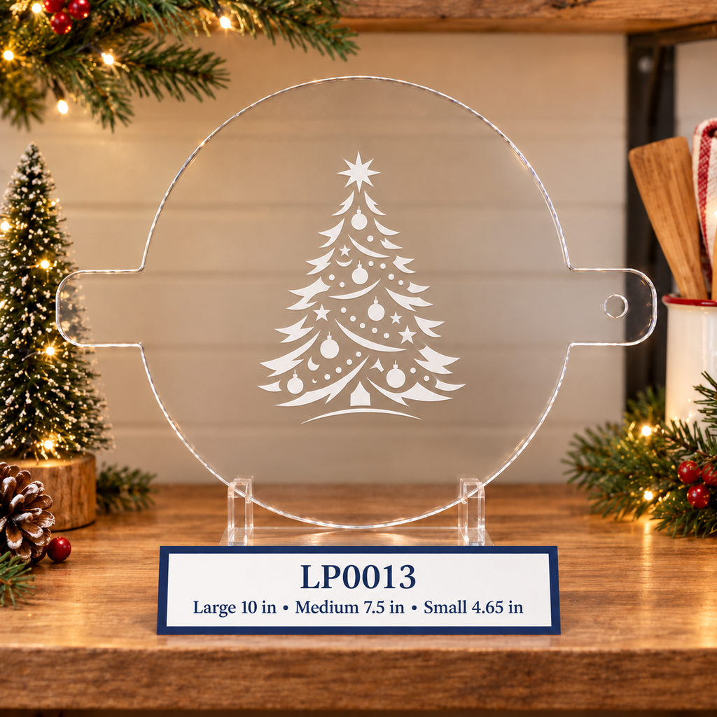 Christmas Tree with Garland Food Stencil