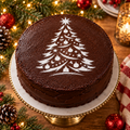 Christmas Tree with Garland Food Stencil