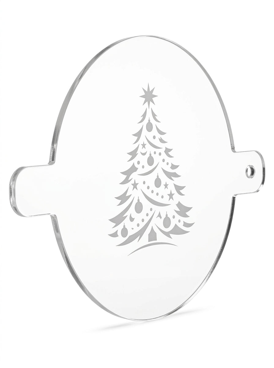 Christmas Tree with Garland Food Stencil