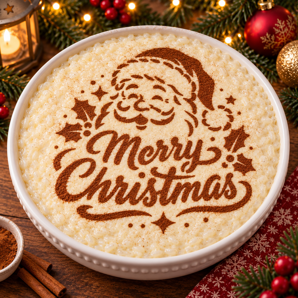 Santa “Merry Christmas” Food Stencil