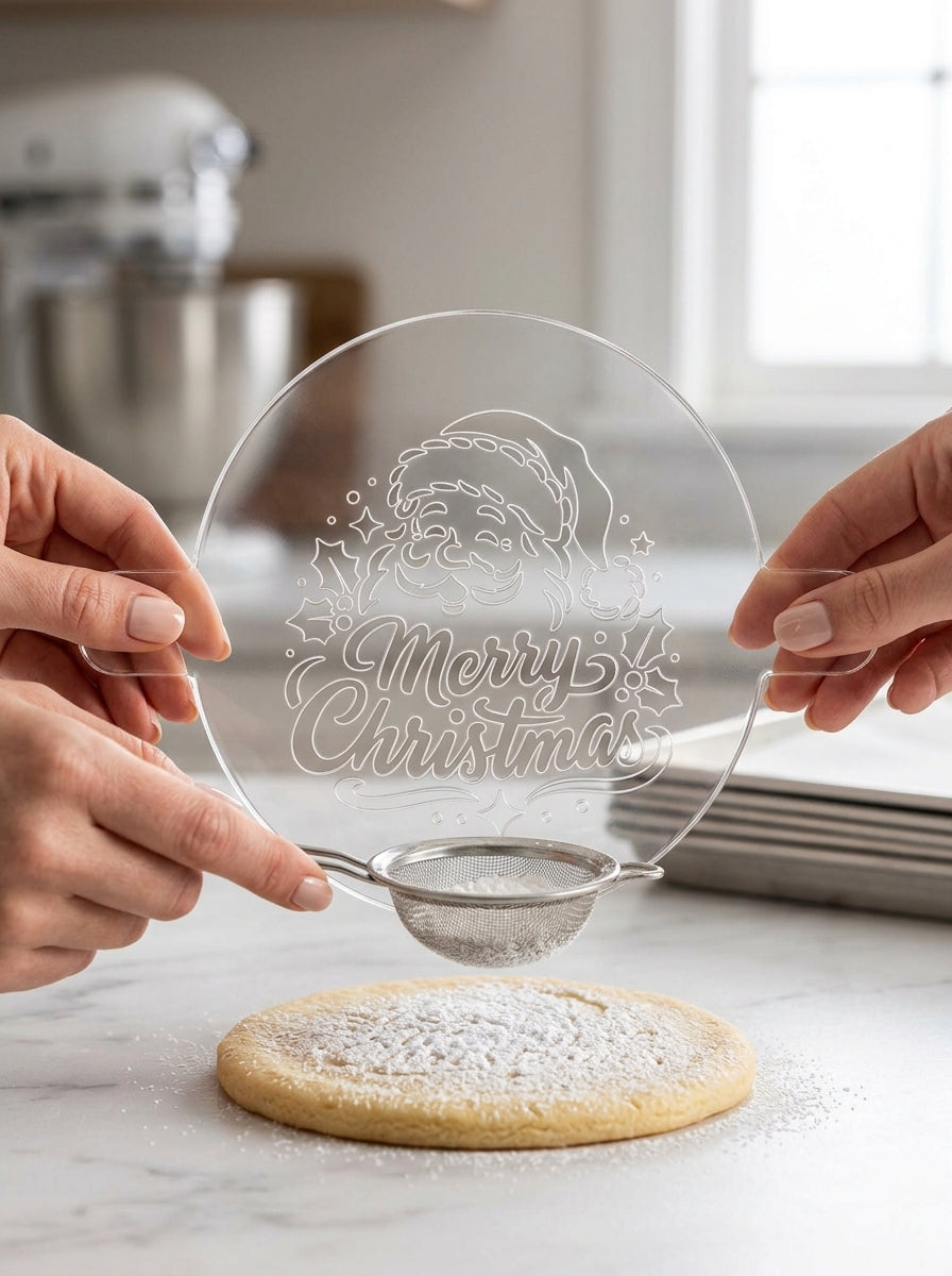 Santa “Merry Christmas” Food Stencil