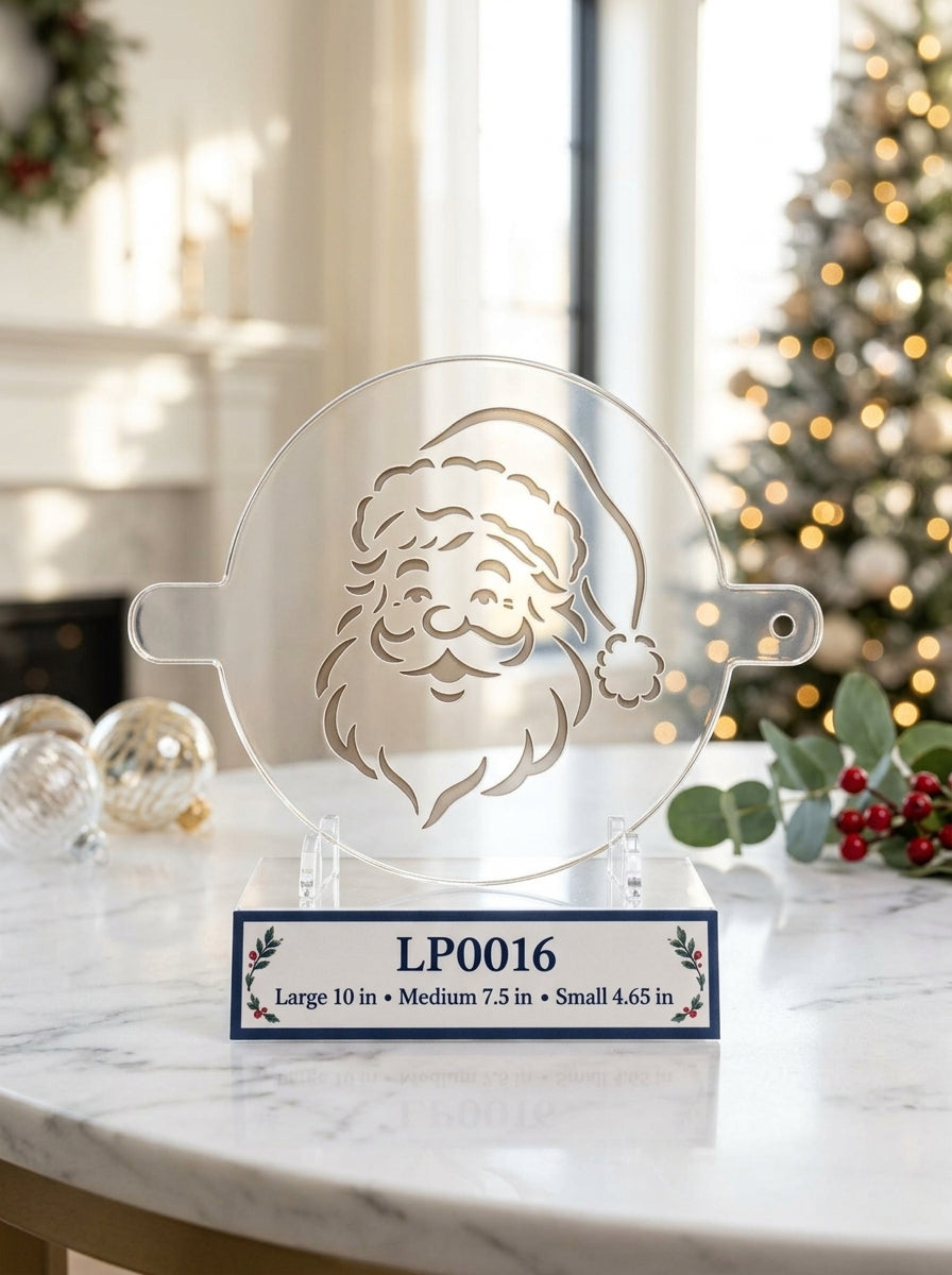 Santa Face Christmas Food Stencil – LP0016