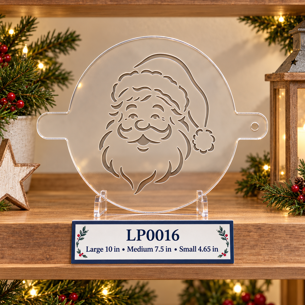 Santa Face Christmas Food Stencil – LP0016