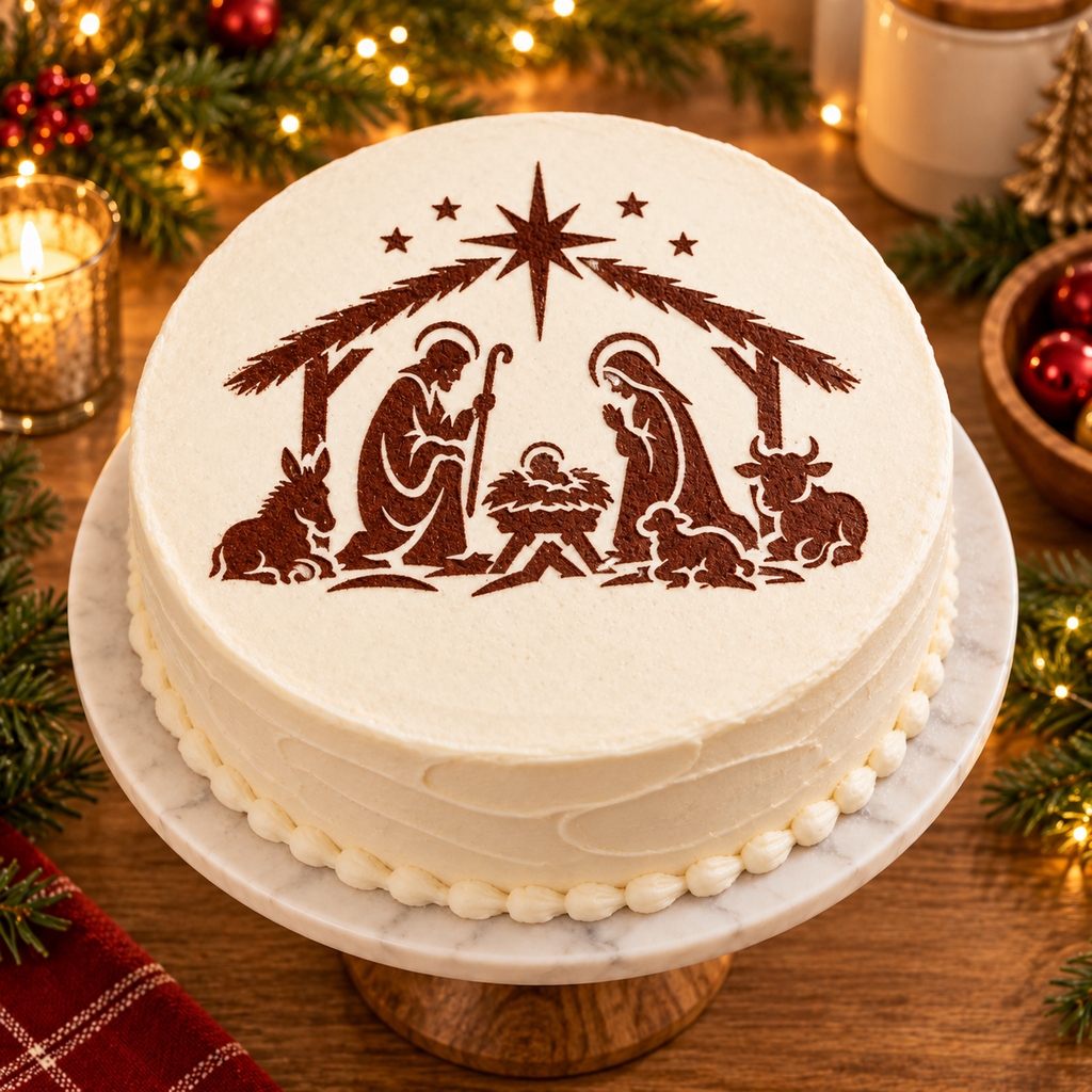Nativity Christmas Food Stencil – LP0019