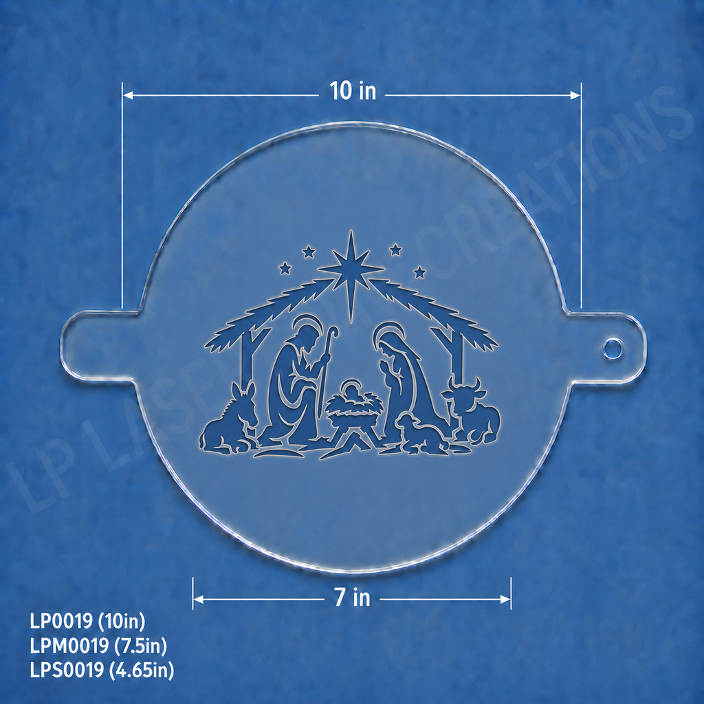 Nativity Christmas Food Stencil – LP0019