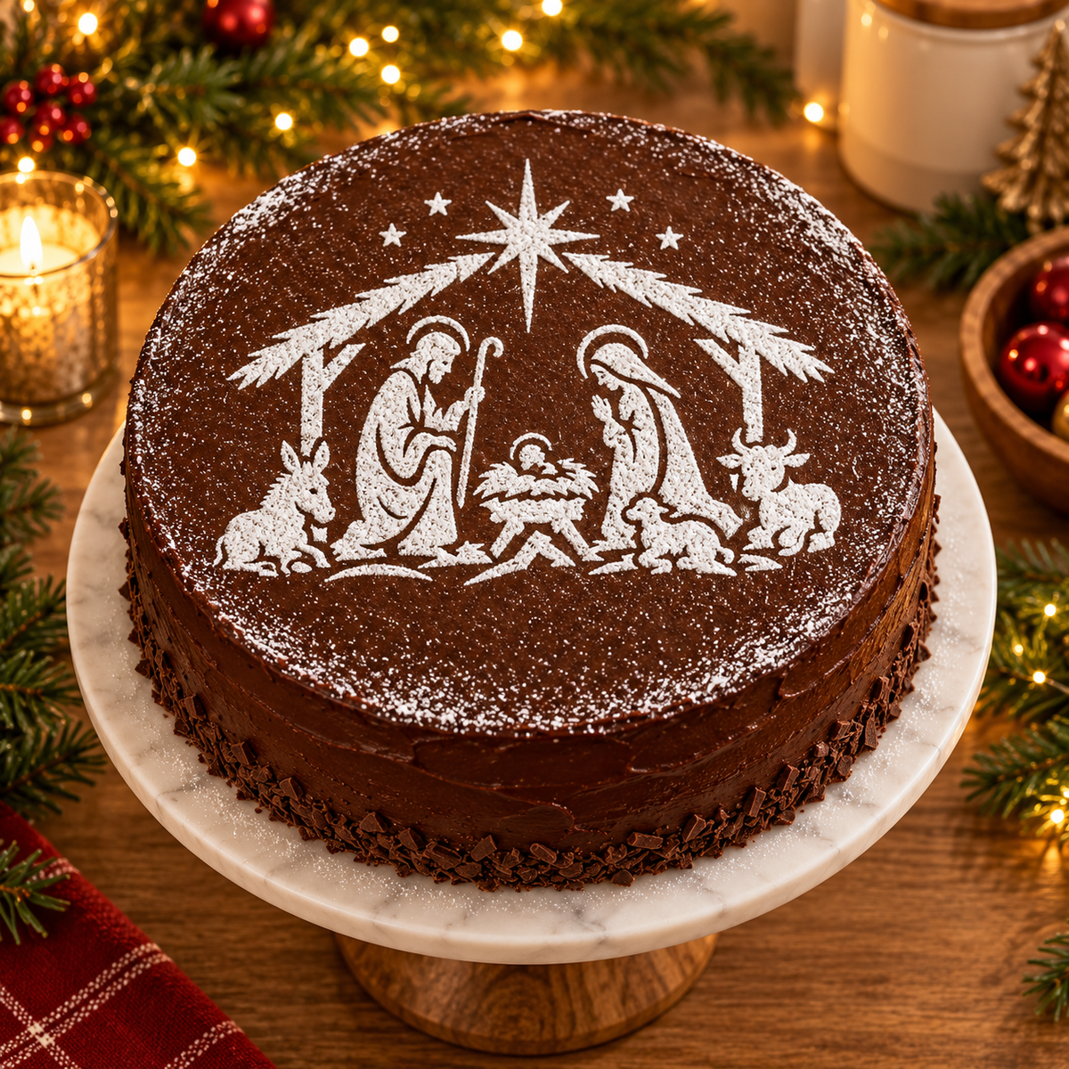 Nativity Christmas Food Stencil – LP0019
