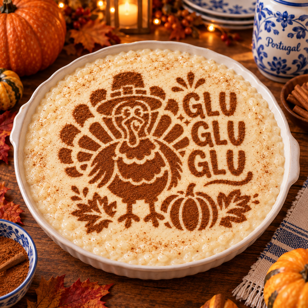GLU GLU GLU Thanksgiving Turkey Food Stencil