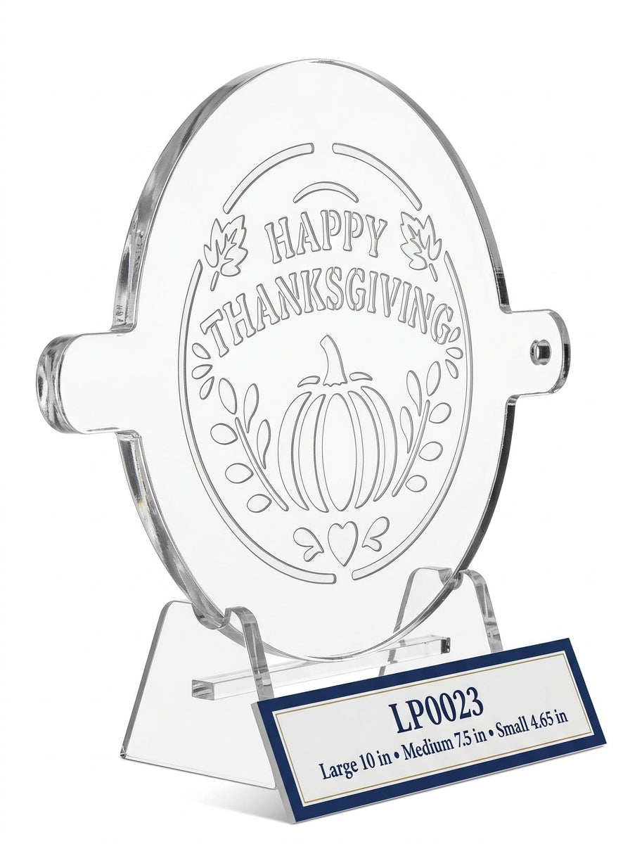 Happy Thanksgiving Pumpkin Food Stencil