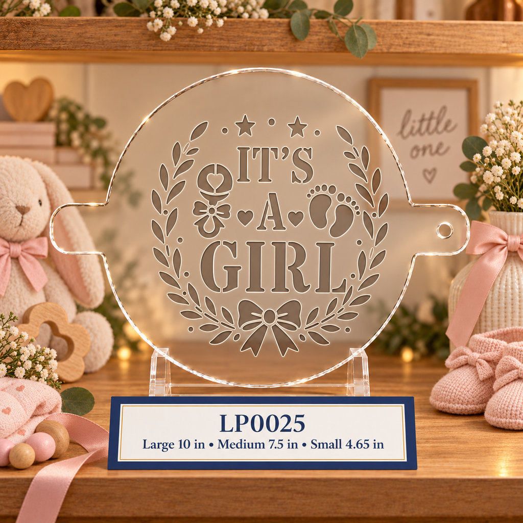 It’s a Girl Baby-Shower Food Stencil