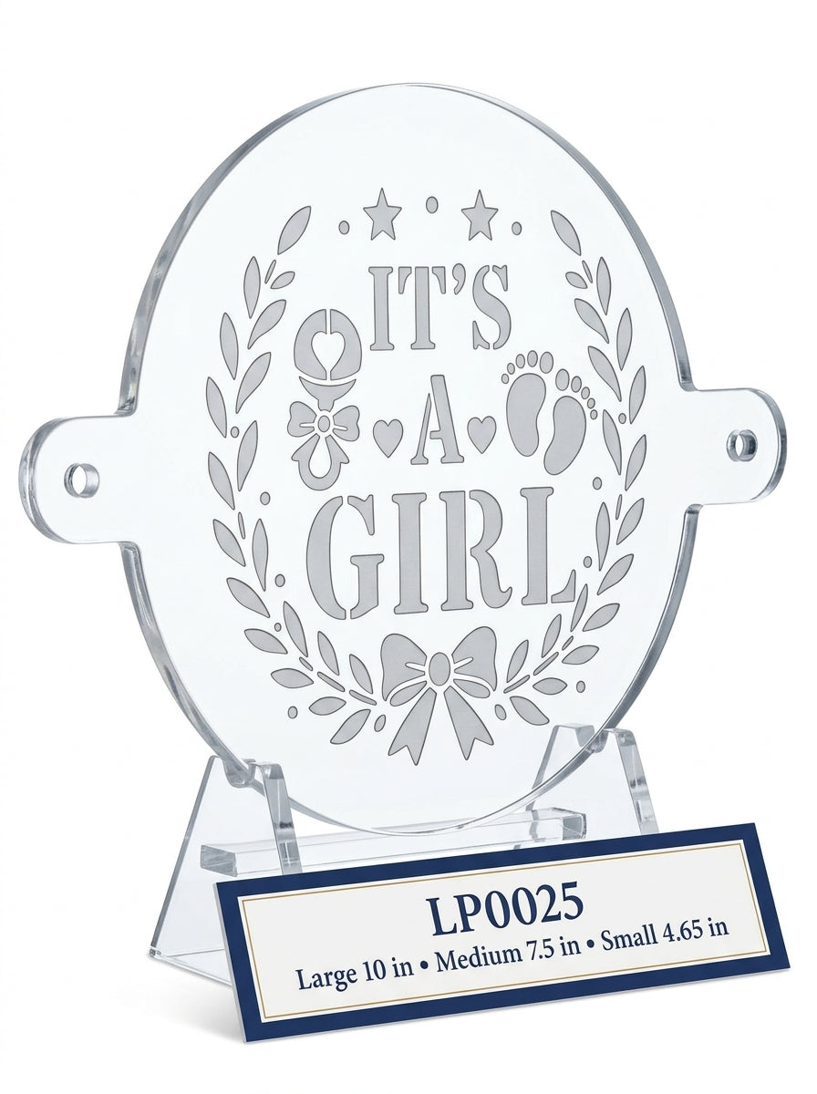 It’s a Girl Baby-Shower Food Stencil