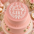 It’s a Girl Baby-Shower Food Stencil