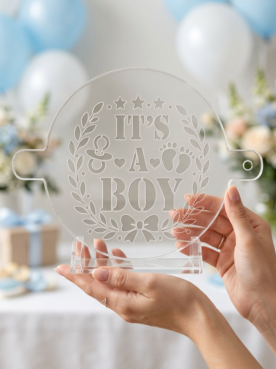 It’s a Boy Baby Shower Food Stencil