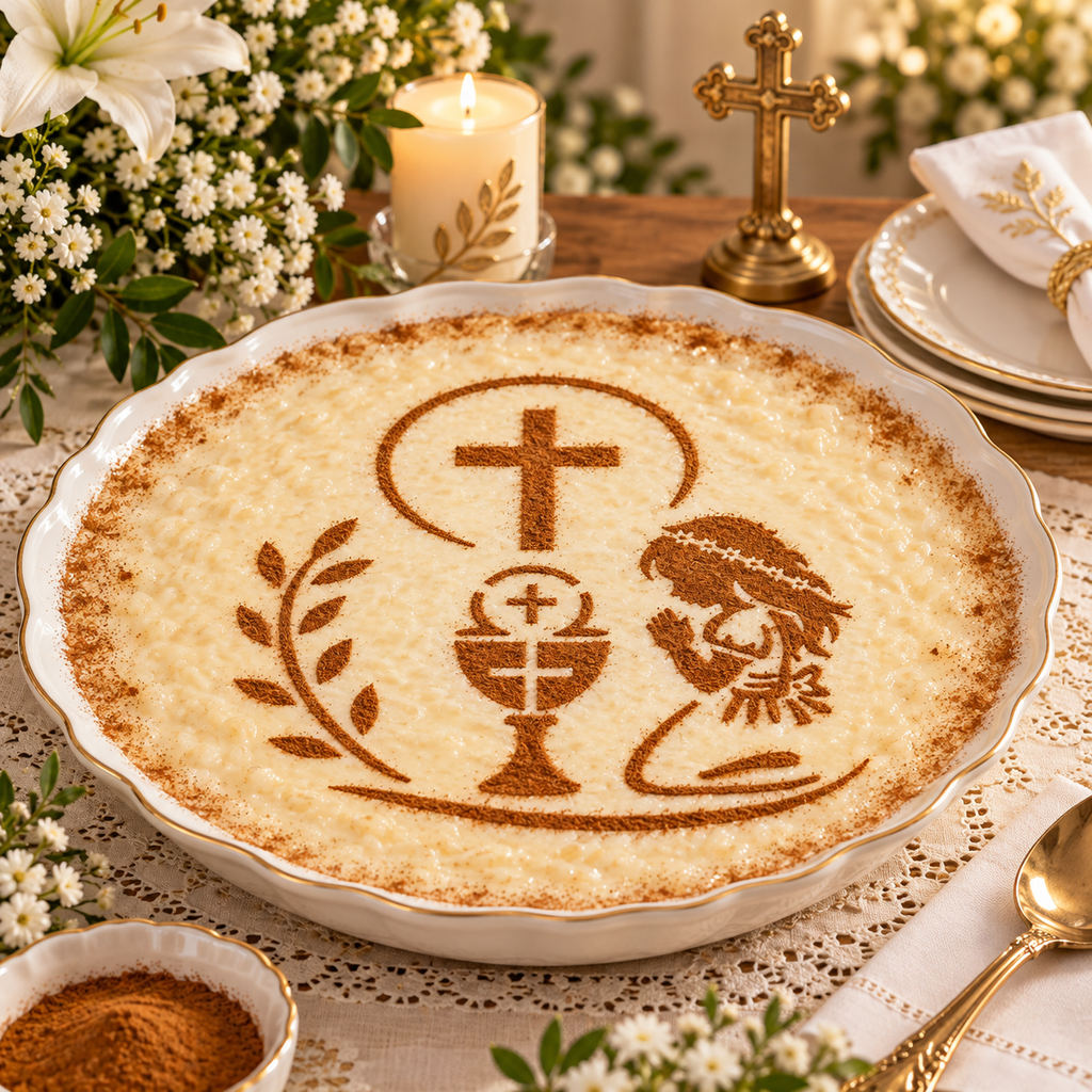 Girl’s First Communion Food Stencil