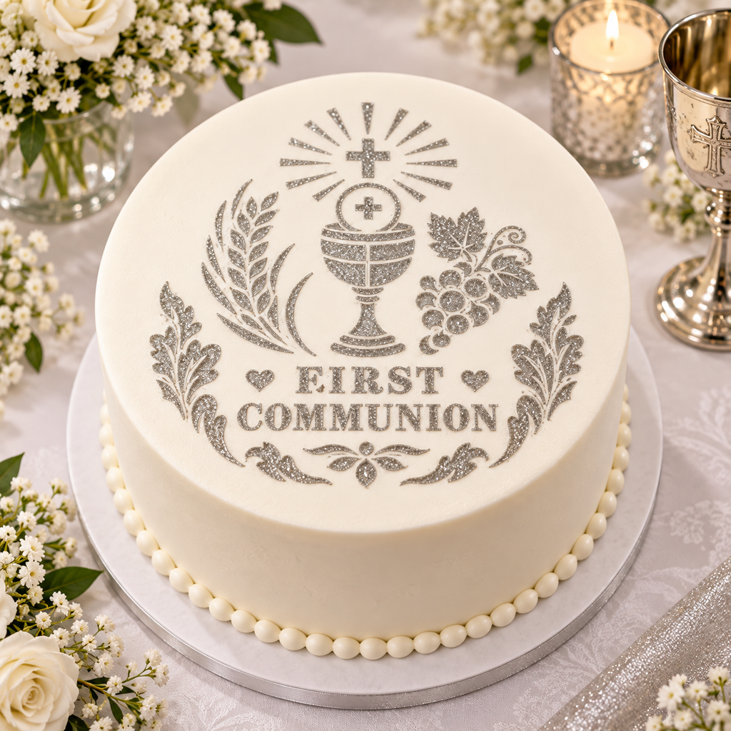 First Communion Chalice Food Stencil