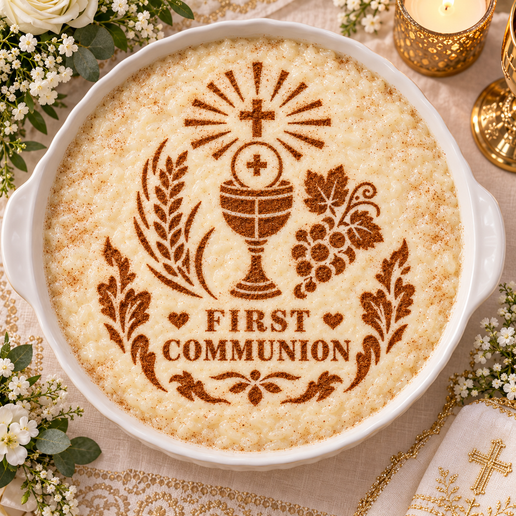 First Communion Chalice Food Stencil