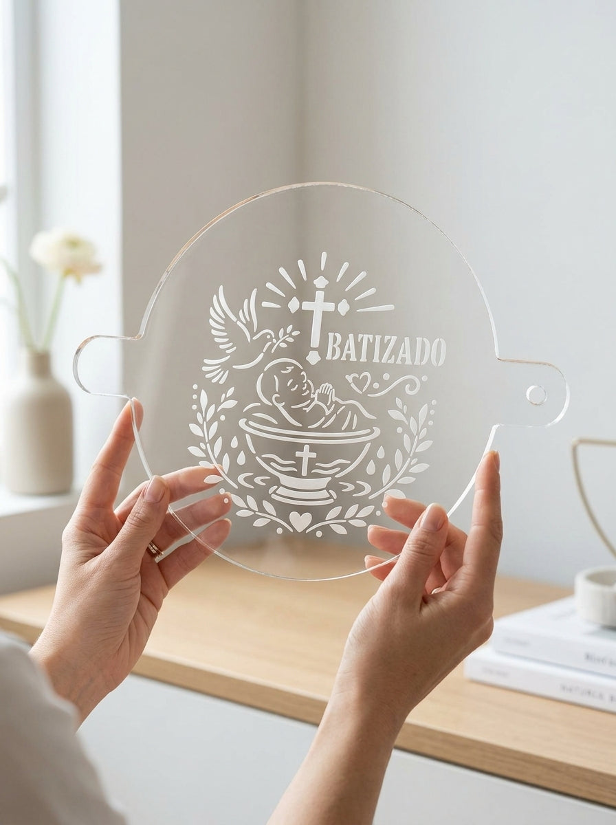 PORTUGUESE Batizado Baptism Food Stencil