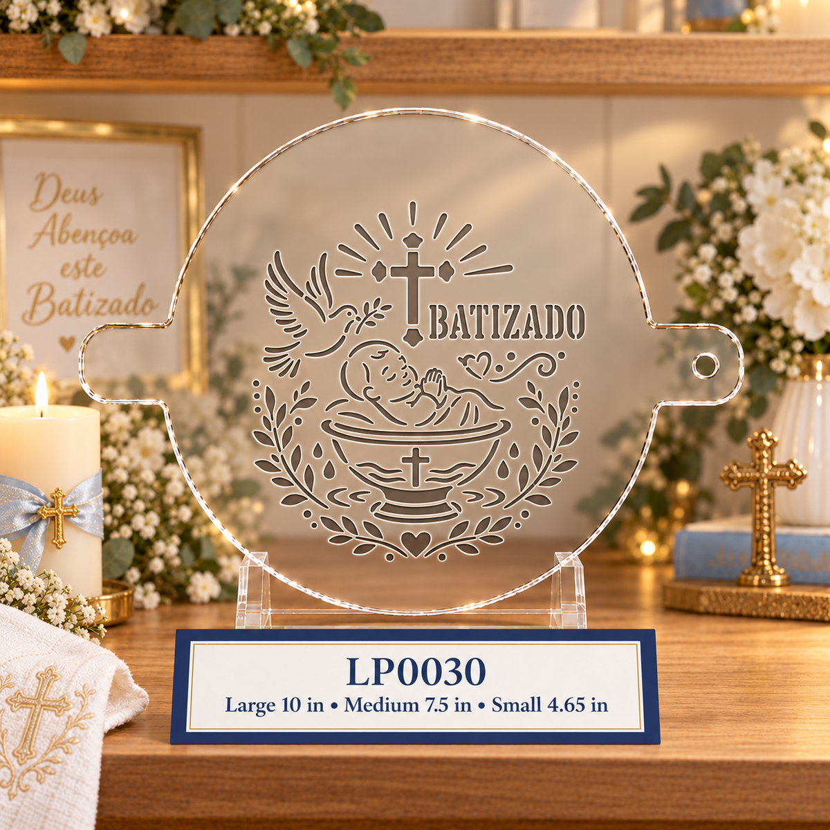 PORTUGUESE Batizado Baptism Food Stencil