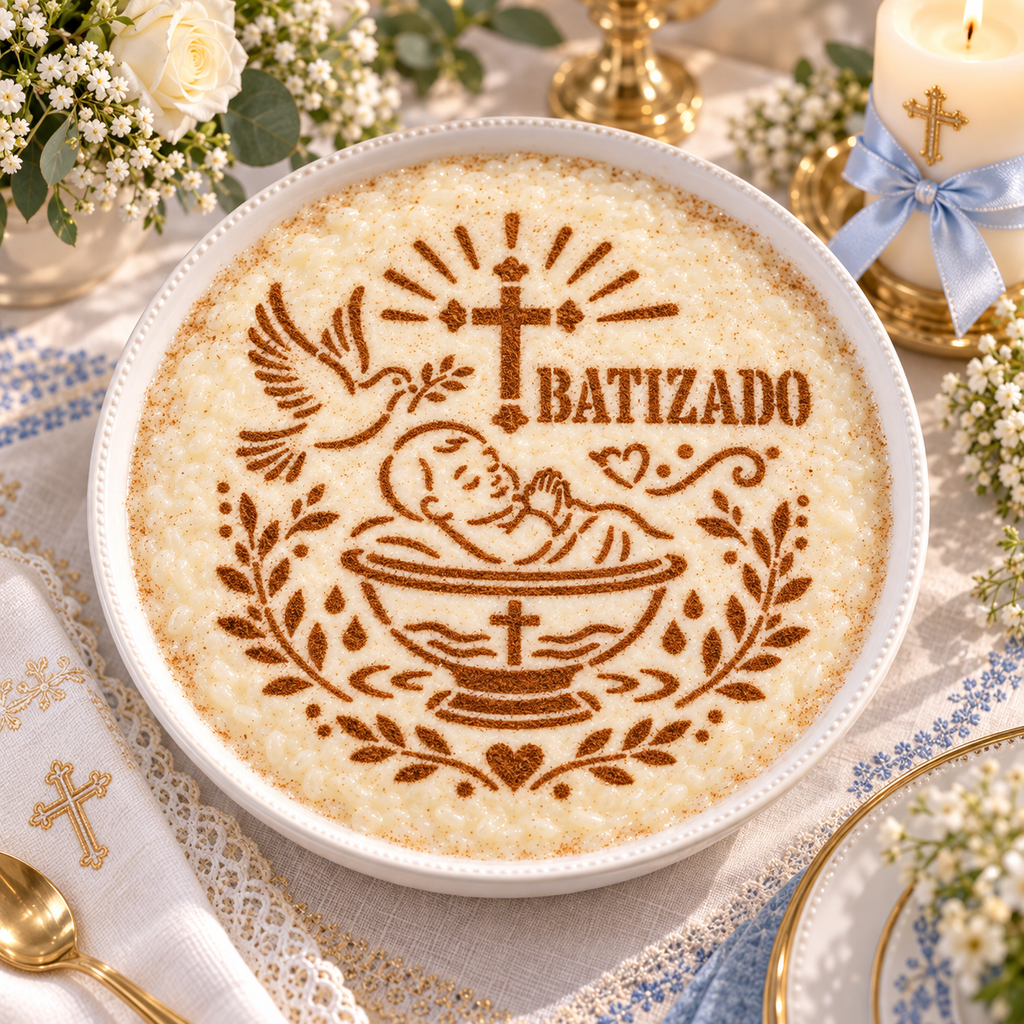 PORTUGUESE Batizado Baptism Food Stencil