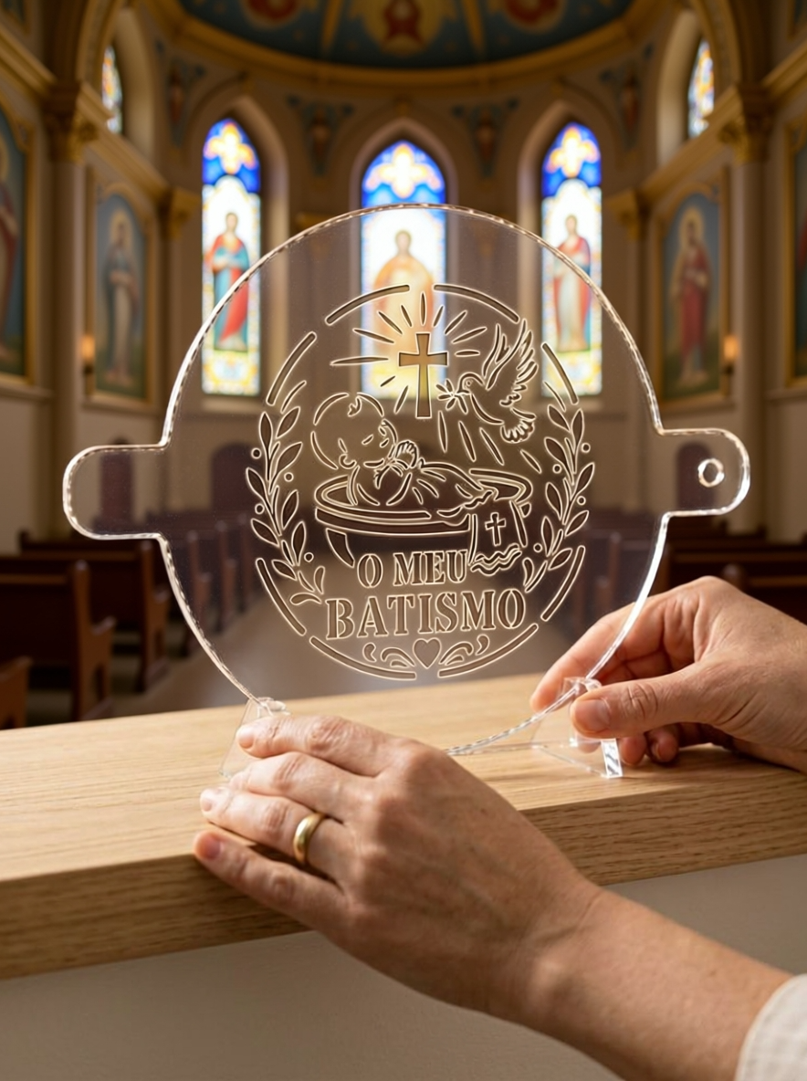 Portuguese “O Meu Batismo” Baptism Food Stencil