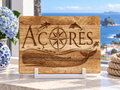 Açores Whale Rubberwood Cutting Board