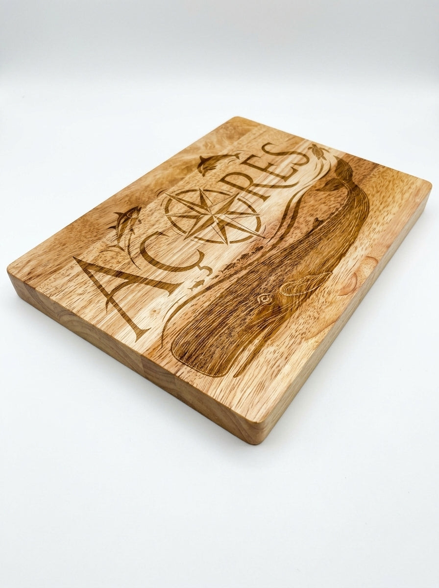 Açores Whale Rubberwood Cutting Board