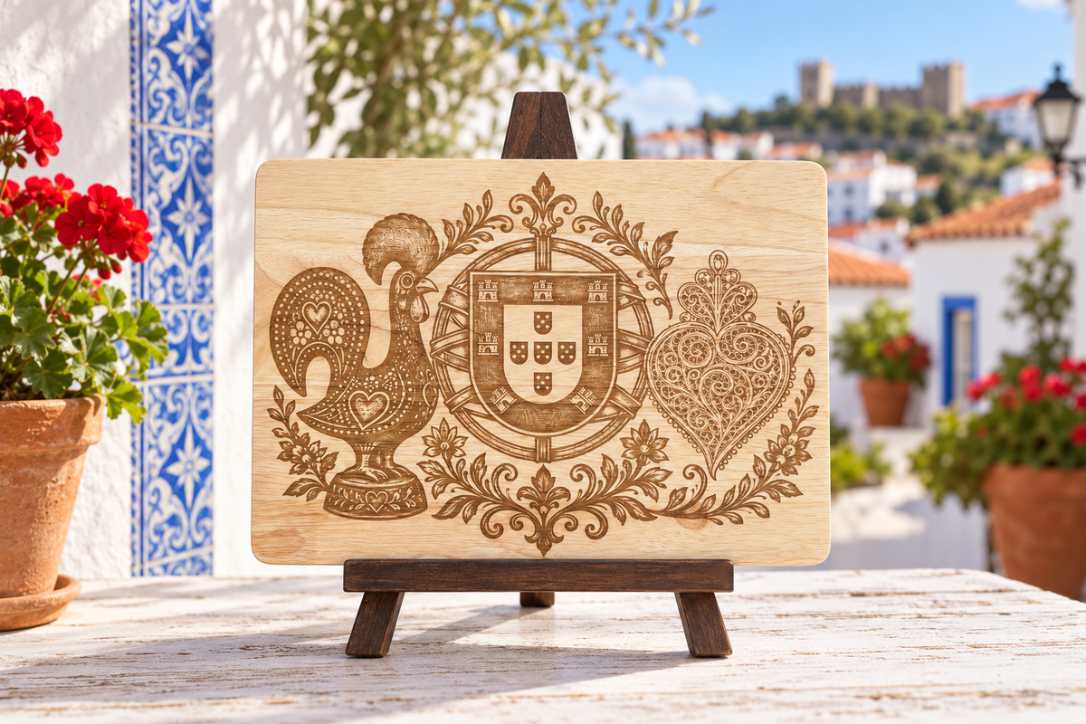 Portuguese Heritage Engraved Cutting &amp; Charcuterie Board