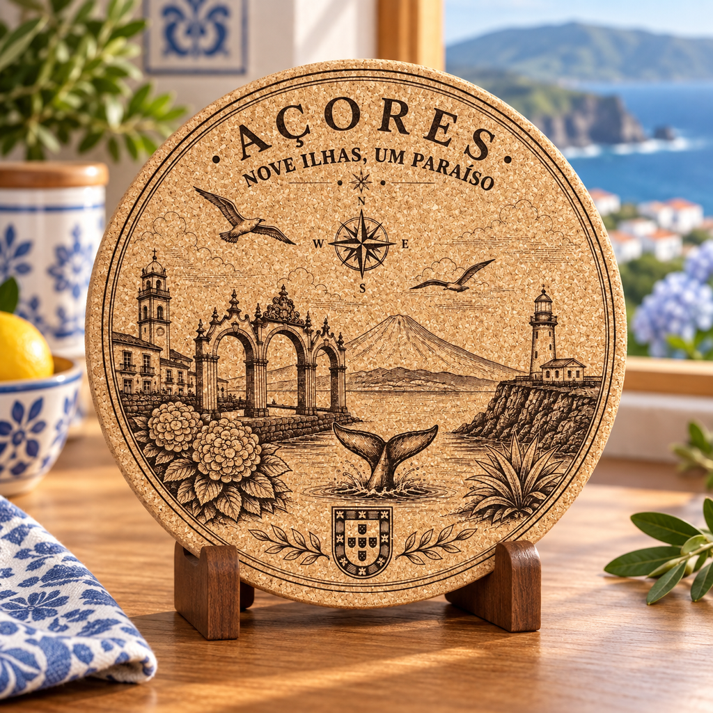 São Miguel Açores Cork Trivet – LPCL001