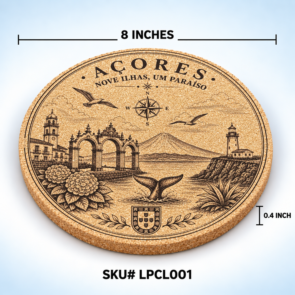 São Miguel Açores Cork Trivet – LPCL001