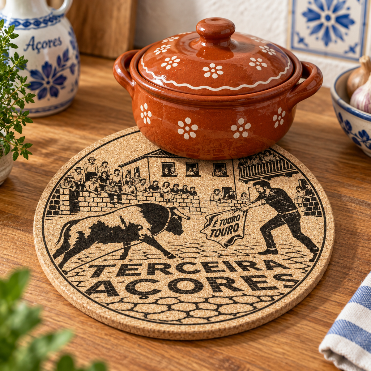 Terceira Açores Bullfighting Cork Trivet
