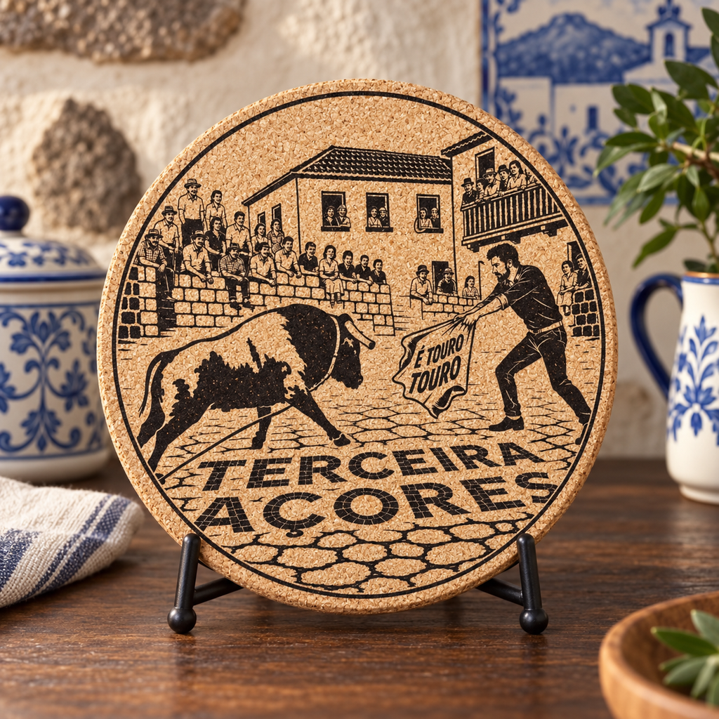 Terceira Açores Bullfighting Cork Trivet
