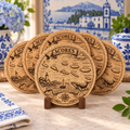 Açores Engraved Cork Coaster Set OF 6