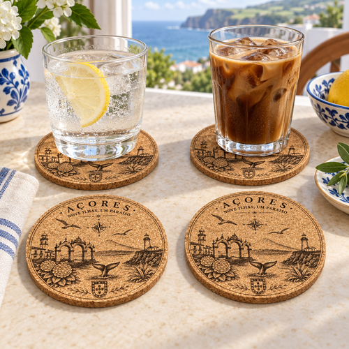 Azores Cork Coaster Set of 6 — LPCS002